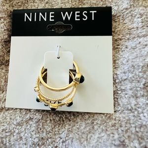 None West/Stones as green  Stacking Ring Set